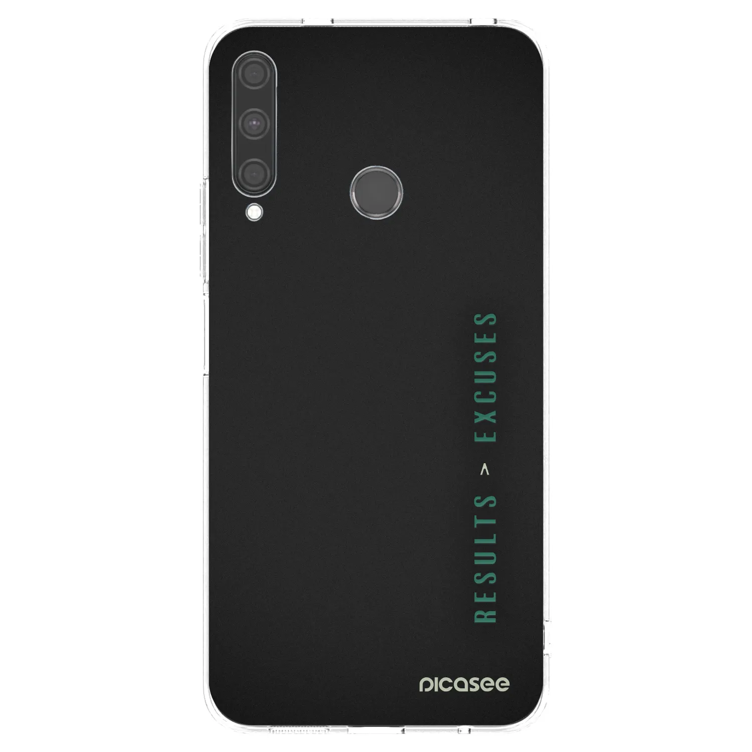 Picasee átlátszó szilikon tok az alábbi mobiltelefonokra Huawei P40 Lite E - Results x Excuses