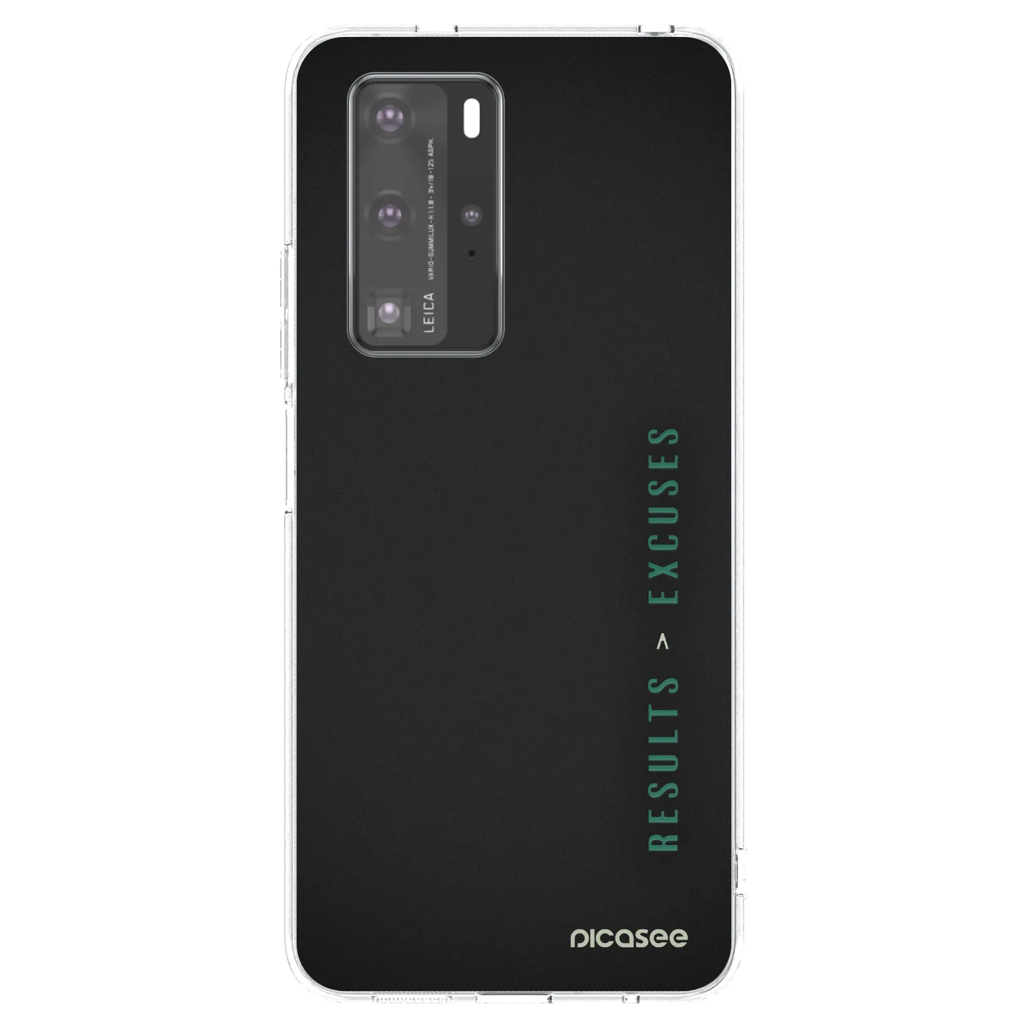 Picasee átlátszó szilikon tok az alábbi mobiltelefonokra Huawei P40 Pro - Results x Excuses