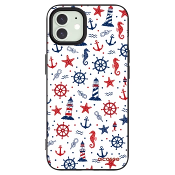 Picasee fekete szilikon tok az alábbi mobiltelefonokra Apple iPhone 12 Pro - Sailor Vibes