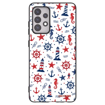 Picasee fekete szilikon tok az alábbi mobiltelefonokra Samsung Galaxy A52 5G A525F - Sailor Vibes