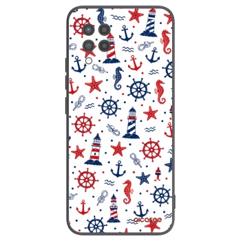 Picasee fekete szilikon tok az alábbi mobiltelefonokra Samsung Galaxy A42 A426B - Sailor Vibes