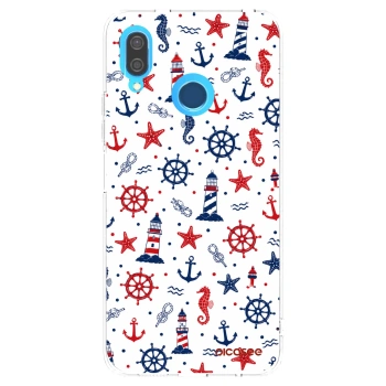 Picasee átlátszó szilikon tok az alábbi mobiltelefonokra Huawei P20 Lite - Sailor Vibes