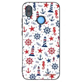 Picasee fekete szilikon tok az alábbi mobiltelefonokra Huawei P20 Lite - Sailor Vibes