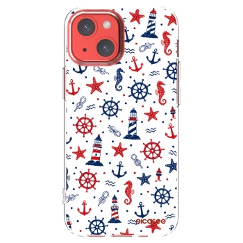 Picasee átlátszó szilikon tok az alábbi mobiltelefonokra Apple iPhone 13 mini - Sailor Vibes