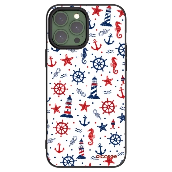 Picasee fekete szilikon tok az alábbi mobiltelefonokra Apple iPhone 13 Pro Max - Sailor Vibes