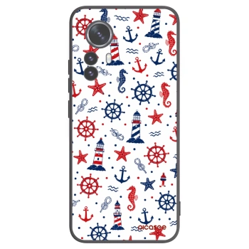 Picasee fekete szilikon tok az alábbi mobiltelefonokra Xiaomi 12 Pro - Sailor Vibes