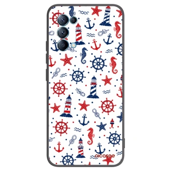 Picasee fekete szilikon tok az alábbi mobiltelefonokra OPPO Reno 5 5G - Sailor Vibes