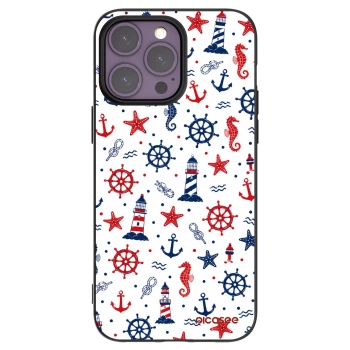 Picasee fekete szilikon tok az alábbi mobiltelefonokra Apple iPhone 14 Pro Max - Sailor Vibes