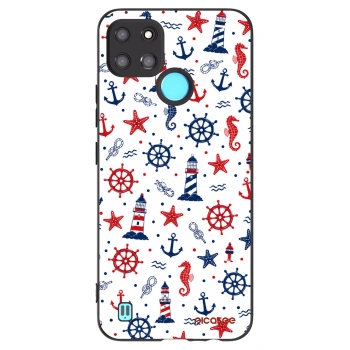 Picasee fekete szilikon tok az alábbi mobiltelefonokra Realme C21Y - Sailor Vibes