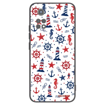 Picasee fekete szilikon tok az alábbi mobiltelefonokra Xiaomi Redmi Note 11S 5G - Sailor Vibes