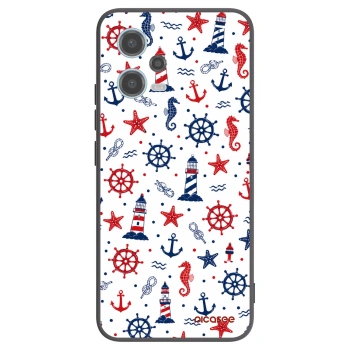 Picasee fekete szilikon tok az alábbi mobiltelefonokra Xiaomi Redmi Note 12 5G - Sailor Vibes