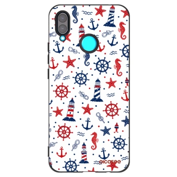 Picasee fekete szilikon tok az alábbi mobiltelefonokra Huawei Nova 3 - Sailor Vibes