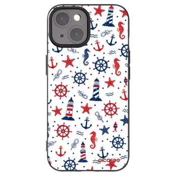 Picasee fekete szilikon tok az alábbi mobiltelefonokra Apple iPhone 15 - Sailor Vibes