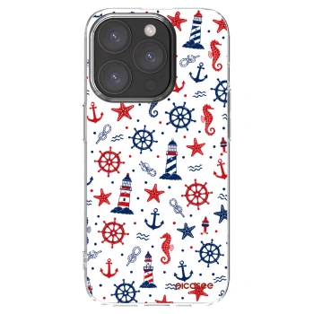 Picasee átlátszó szilikon tok az alábbi mobiltelefonokra Apple iPhone 15 Pro - Sailor Vibes