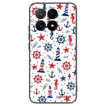 Picasee fekete szilikon tok az alábbi mobiltelefonokra Xiaomi Poco X6 Pro - Sailor Vibes