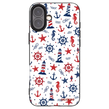 Picasee fekete szilikon tok az alábbi mobiltelefonokra Apple iPhone 16 Plus - Sailor Vibes