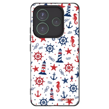 Picasee fekete szilikon tok az alábbi mobiltelefonokra Xiaomi Redmi Note 14 5G - Sailor Vibes