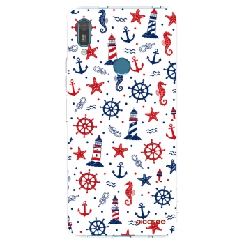 Picasee átlátszó szilikon tok az alábbi mobiltelefonokra Huawei Y7 2019 - Sailor Vibes