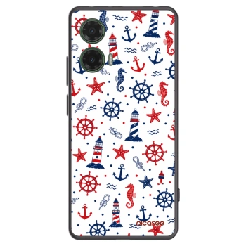 Picasee fekete szilikon tok az alábbi mobiltelefonokra Motorola Moto G35 5G - Sailor Vibes
