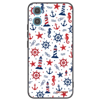 Picasee fekete szilikon tok az alábbi mobiltelefonokra Motorola Moto G34 5G - Sailor Vibes