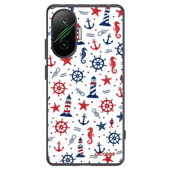 Picasee fekete szilikon tok az alábbi mobiltelefonokra Xiaomi Poco F7 5G - Sailor Vibes