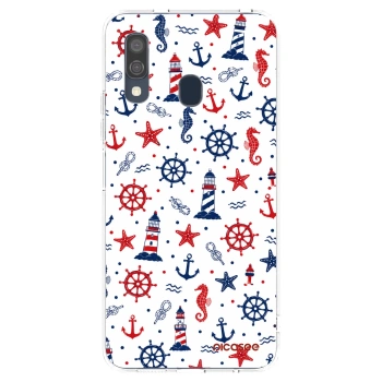 Picasee átlátszó szilikon tok az alábbi mobiltelefonokra Samsung Galaxy A40 A405F - Sailor Vibes