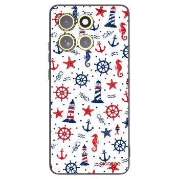 Picasee fekete szilikon tok az alábbi mobiltelefonokra Motorola Moto G86 5G - Sailor Vibes