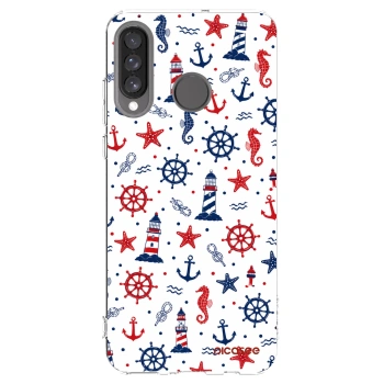 Picasee átlátszó szilikon tok az alábbi mobiltelefonokra Huawei P30 Lite - Sailor Vibes