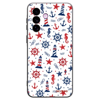 Picasee fekete szilikon tok az alábbi mobiltelefonokra Samsung Galaxy A57 5G - Sailor Vibes