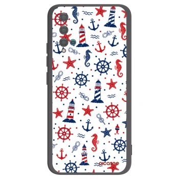 Picasee fekete szilikon tok az alábbi mobiltelefonokra Huawei Nova 5T - Sailor Vibes
