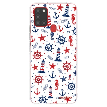 Picasee átlátszó szilikon tok az alábbi mobiltelefonokra Samsung Galaxy A21s - Sailor Vibes