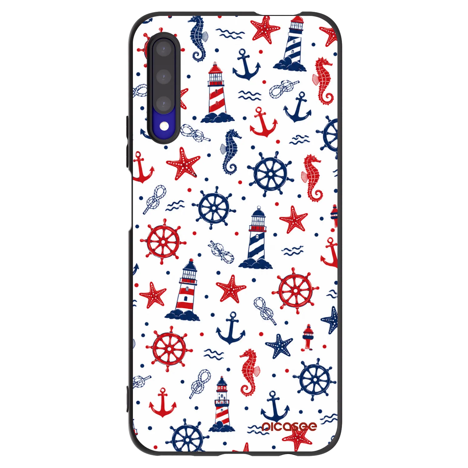 Picasee fekete szilikon tok az alábbi mobiltelefonokra Honor 9X Pro - Sailor Vibes