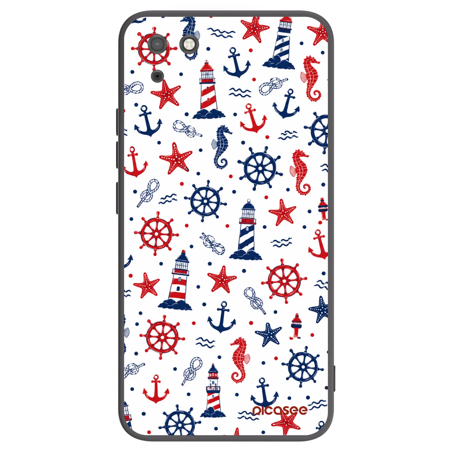Picasee fekete szilikon tok az alábbi mobiltelefonokra Huawei Y5P - Sailor Vibes