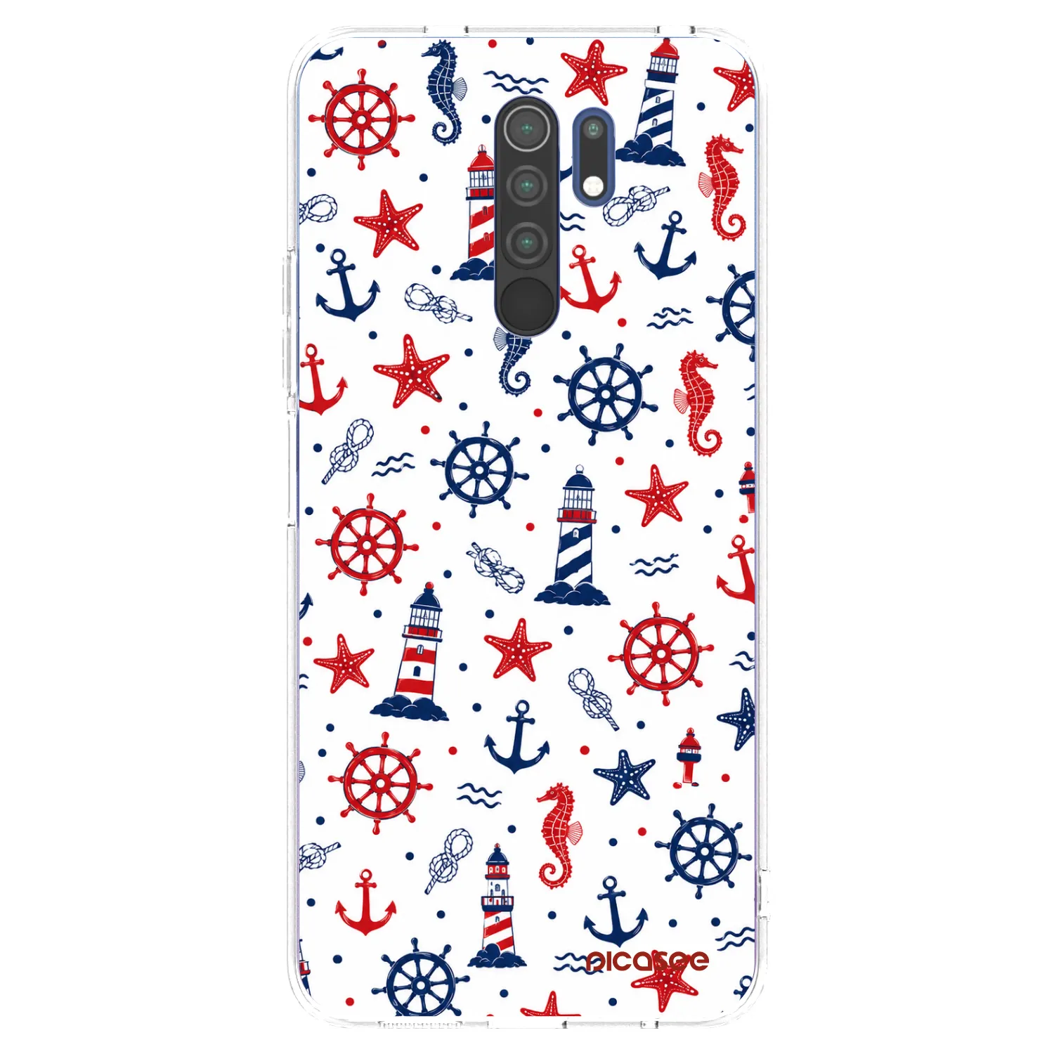 Picasee átlátszó szilikon tok az alábbi mobiltelefonokra Xiaomi Redmi 9 - Sailor Vibes
