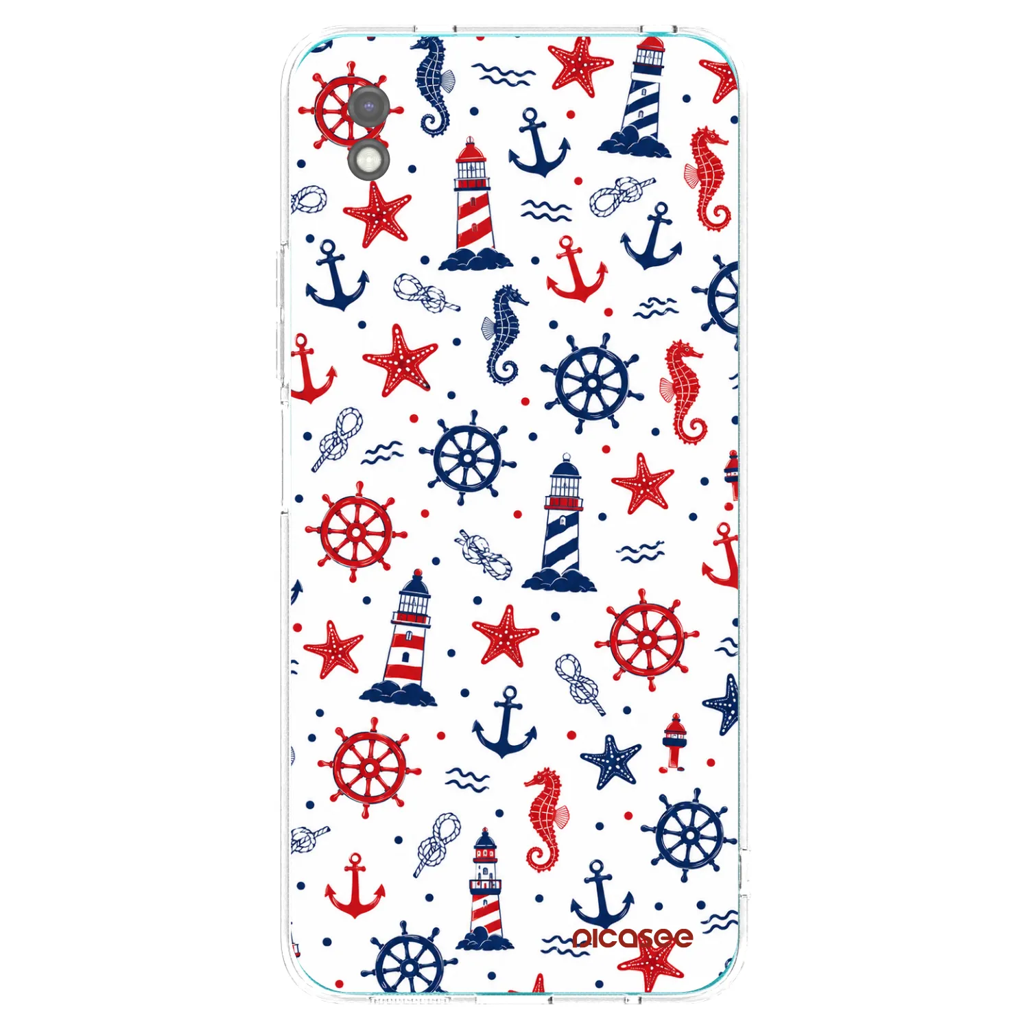 Picasee fekete szilikon tok az alábbi mobiltelefonokra Xiaomi Redmi 9A - Sailor Vibes