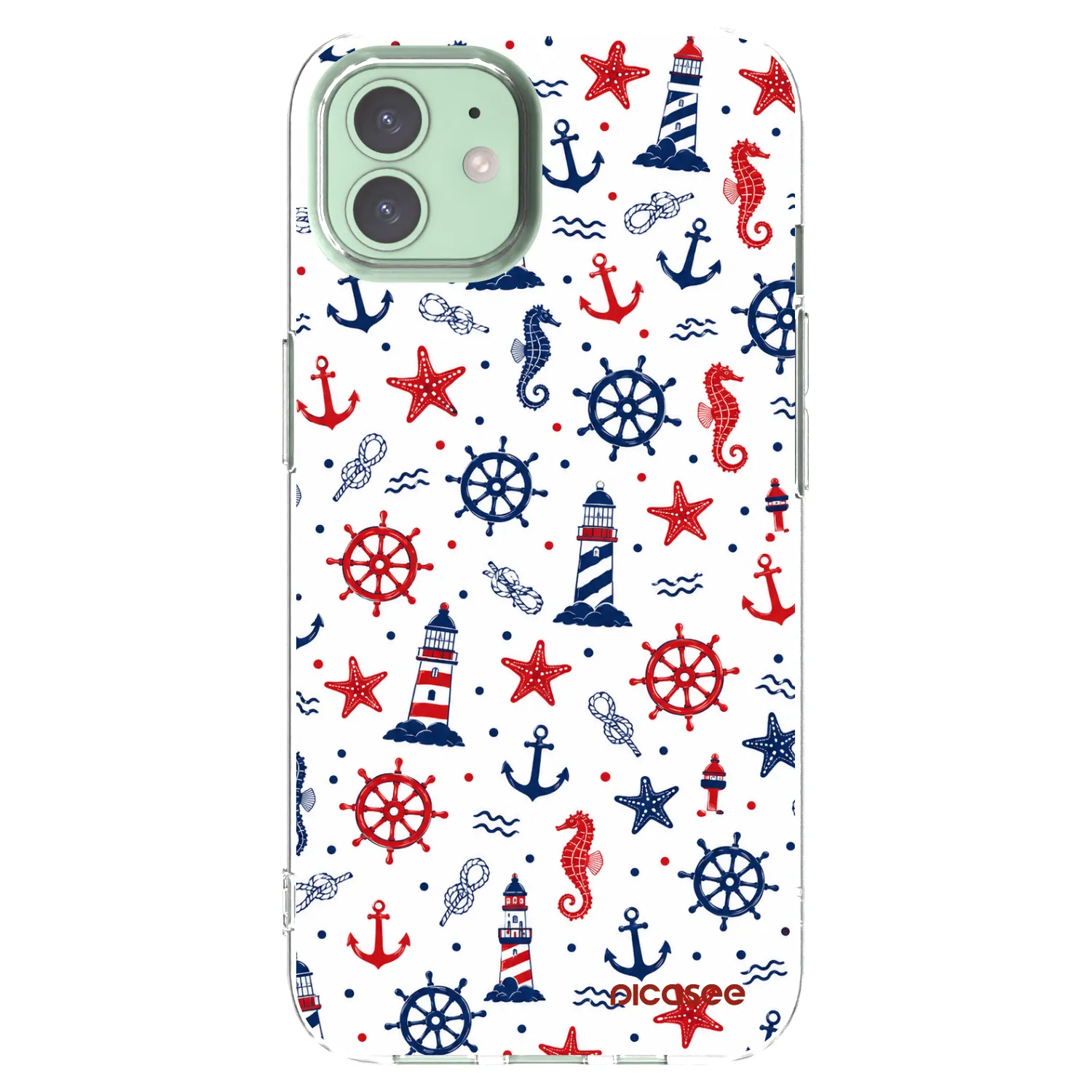Picasee átlátszó szilikon tok az alábbi mobiltelefonokra Apple iPhone 12 Pro - Sailor Vibes