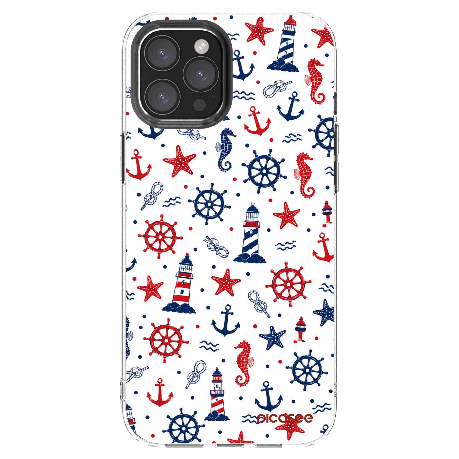 Picasee átlátszó szilikon tok az alábbi mobiltelefonokra Apple iPhone 12 Pro Max - Sailor Vibes