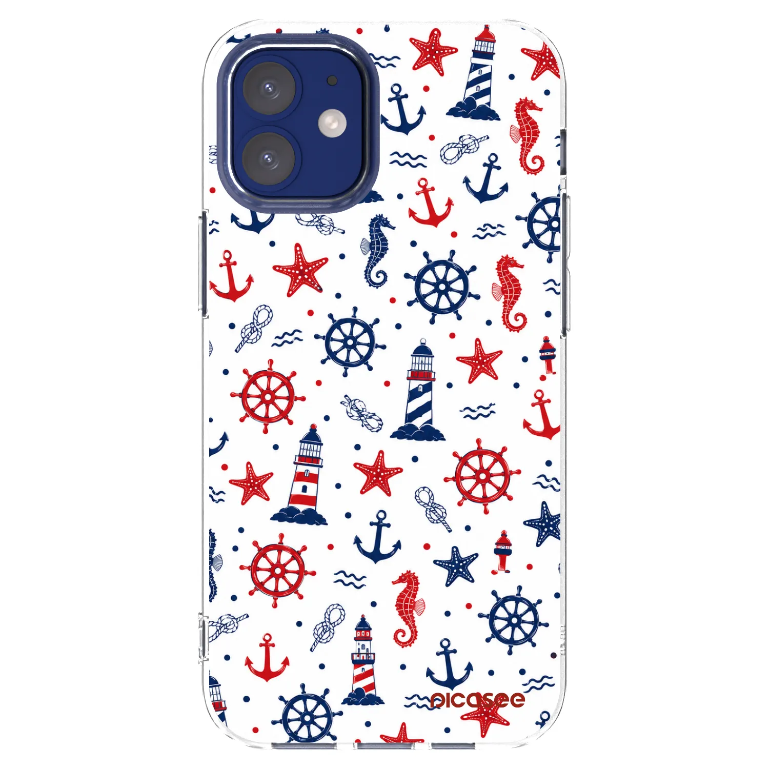 Picasee átlátszó szilikon tok az alábbi mobiltelefonokra Apple iPhone 12 mini - Sailor Vibes