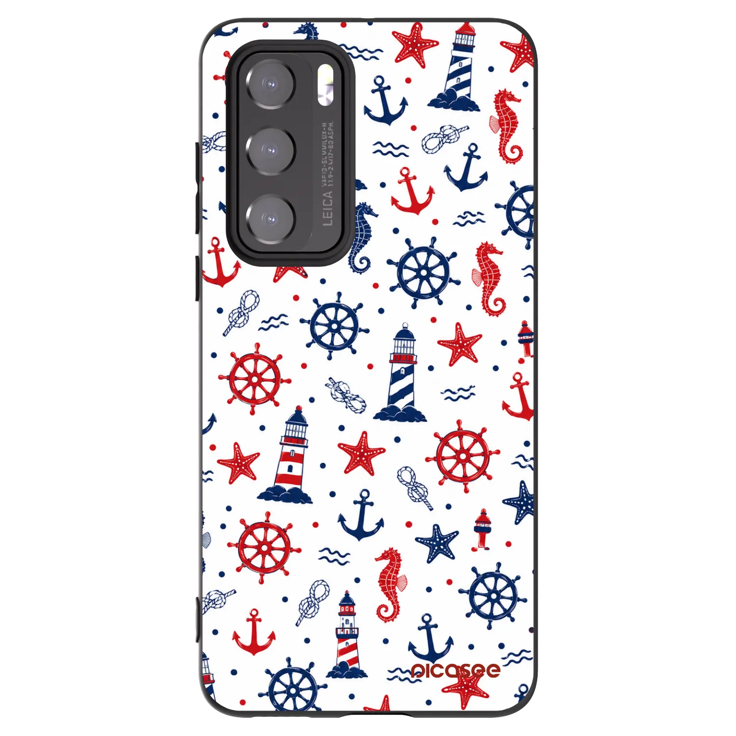 Picasee fekete szilikon tok az alábbi mobiltelefonokra Huawei P40 - Sailor Vibes