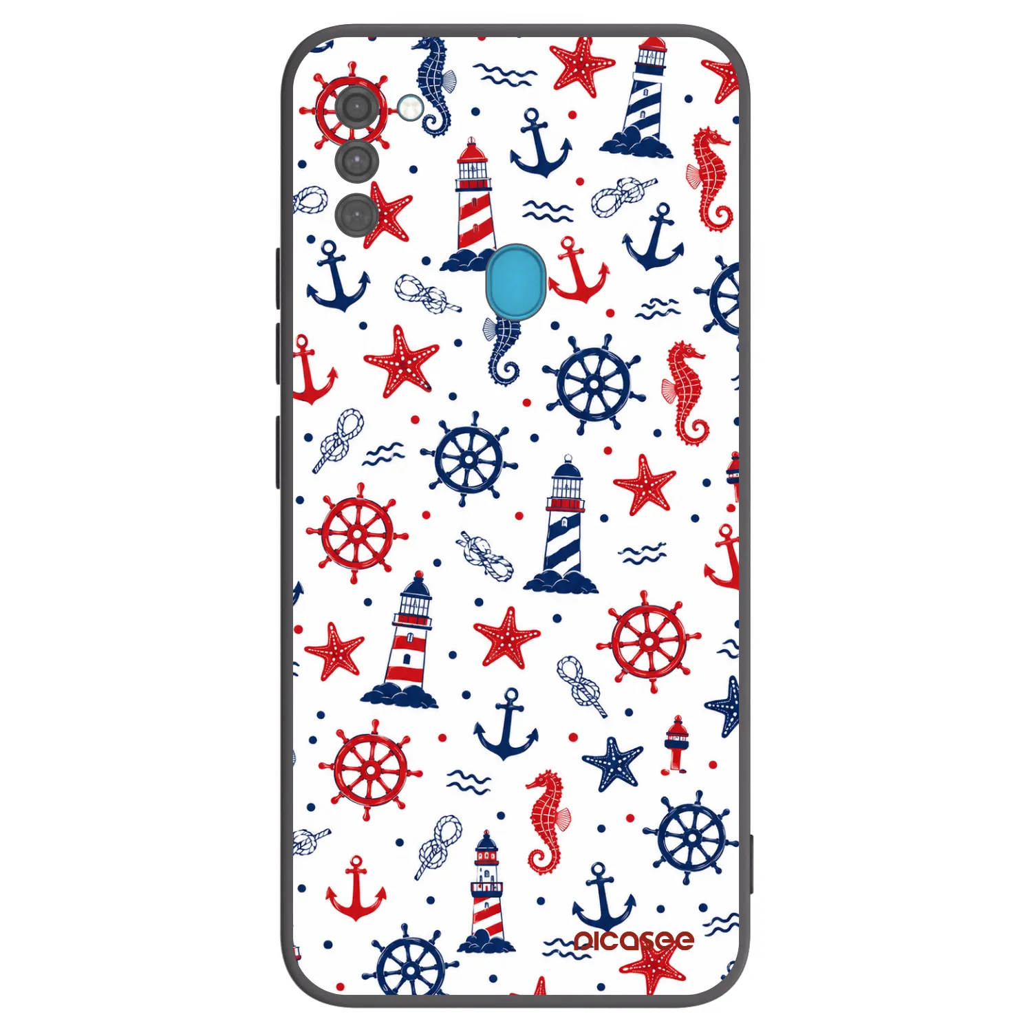 Picasee fekete szilikon tok az alábbi mobiltelefonokra Samsung Galaxy M11 - Sailor Vibes