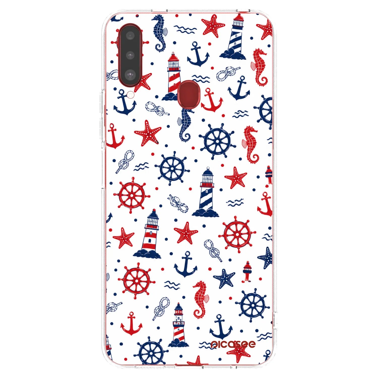 Picasee átlátszó szilikon tok az alábbi mobiltelefonokra Samsung Galaxy A20s - Sailor Vibes