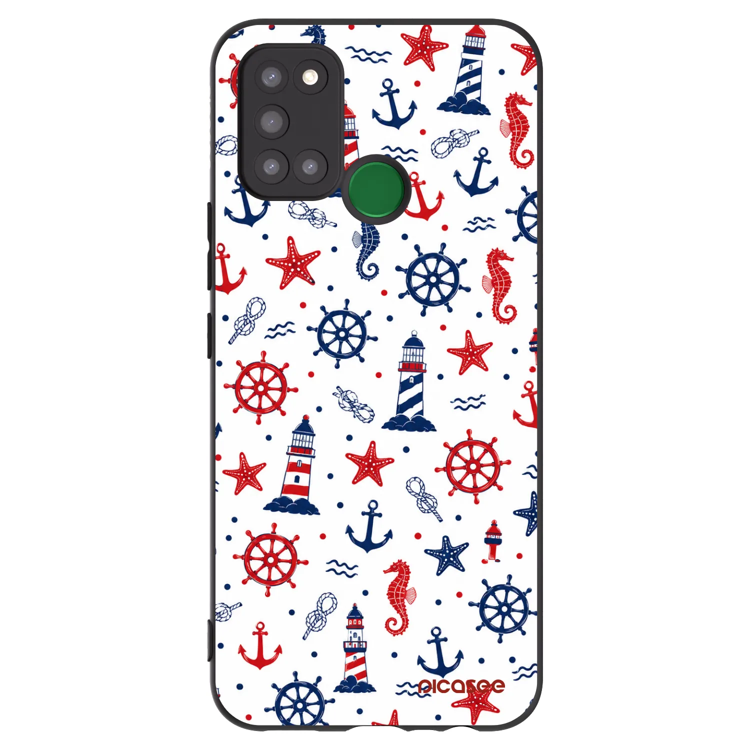 Picasee fekete szilikon tok az alábbi mobiltelefonokra Realme 7i - Sailor Vibes