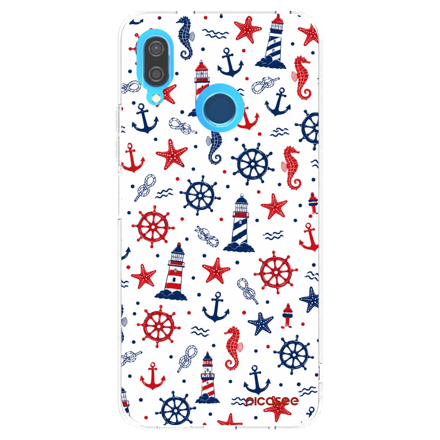 Picasee átlátszó szilikon tok az alábbi mobiltelefonokra Huawei P20 Lite - Sailor Vibes