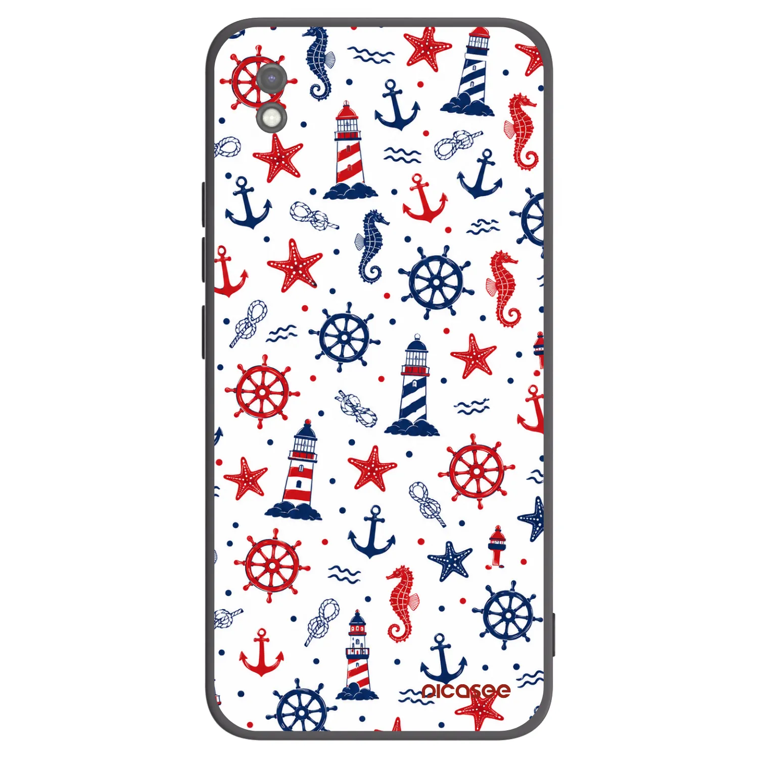 Picasee fekete szilikon tok az alábbi mobiltelefonokra Xiaomi Redmi 9AT - Sailor Vibes