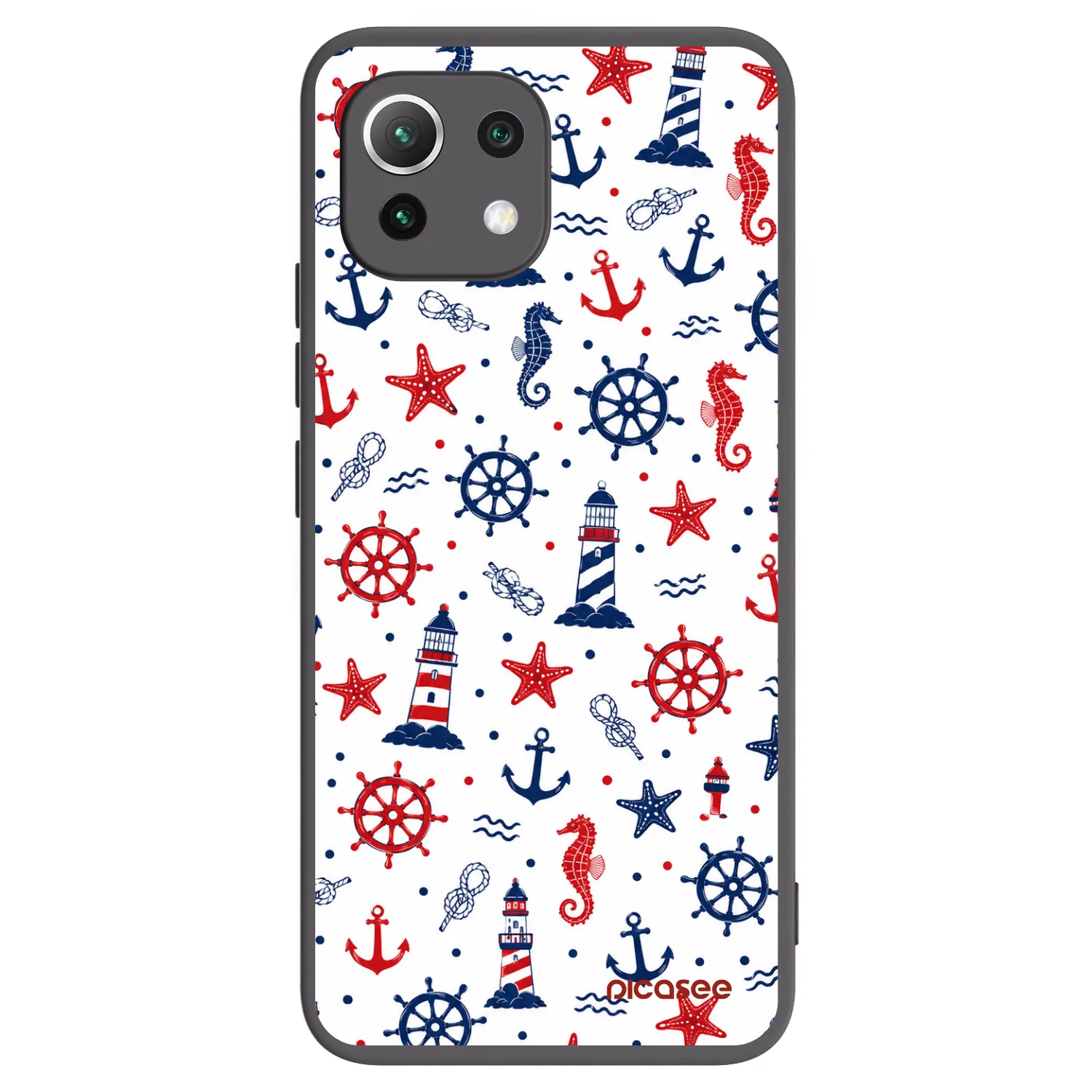 Picasee fekete szilikon tok az alábbi mobiltelefonokra Xiaomi Mi 11 Lite - Sailor Vibes
