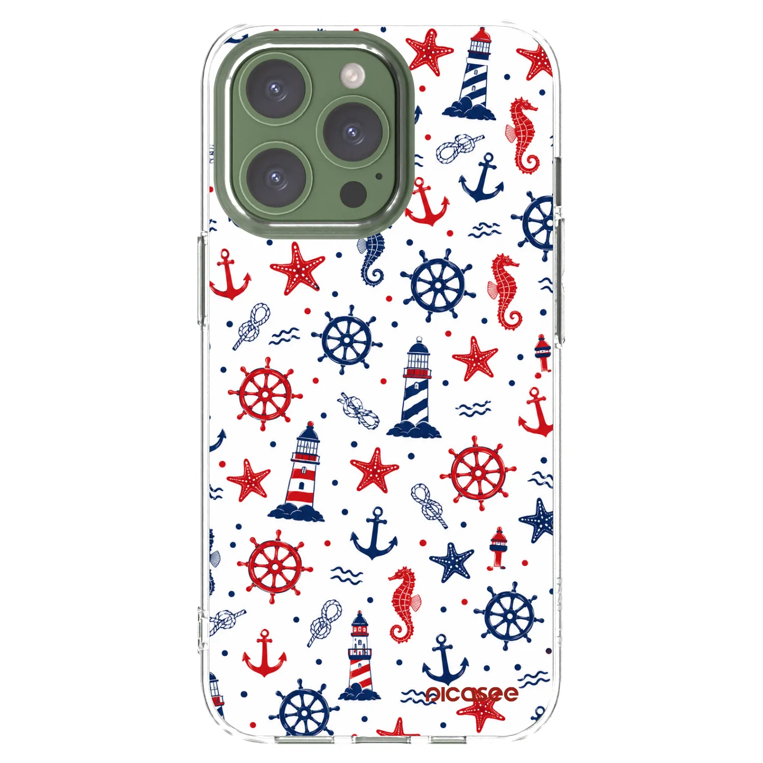 Picasee átlátszó szilikon tok az alábbi mobiltelefonokra Apple iPhone 13 Pro - Sailor Vibes