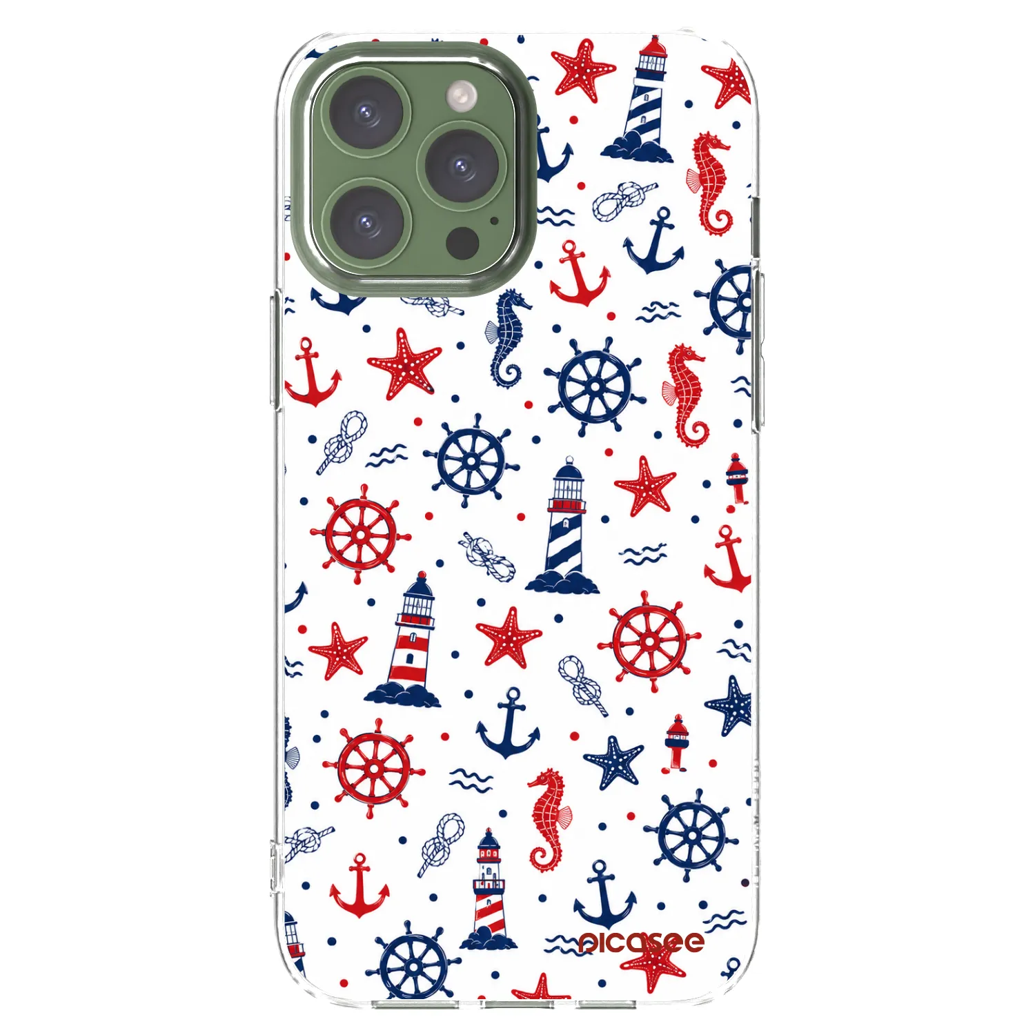 Picasee átlátszó szilikon tok az alábbi mobiltelefonokra Apple iPhone 13 Pro Max - Sailor Vibes
