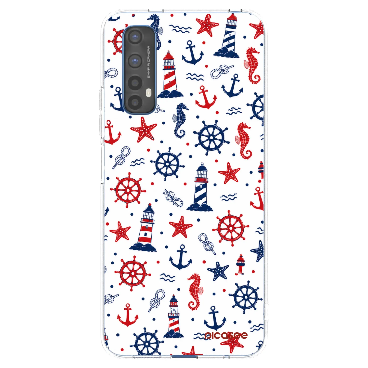 Picasee átlátszó szilikon tok az alábbi mobiltelefonokra Realme 7 - Sailor Vibes