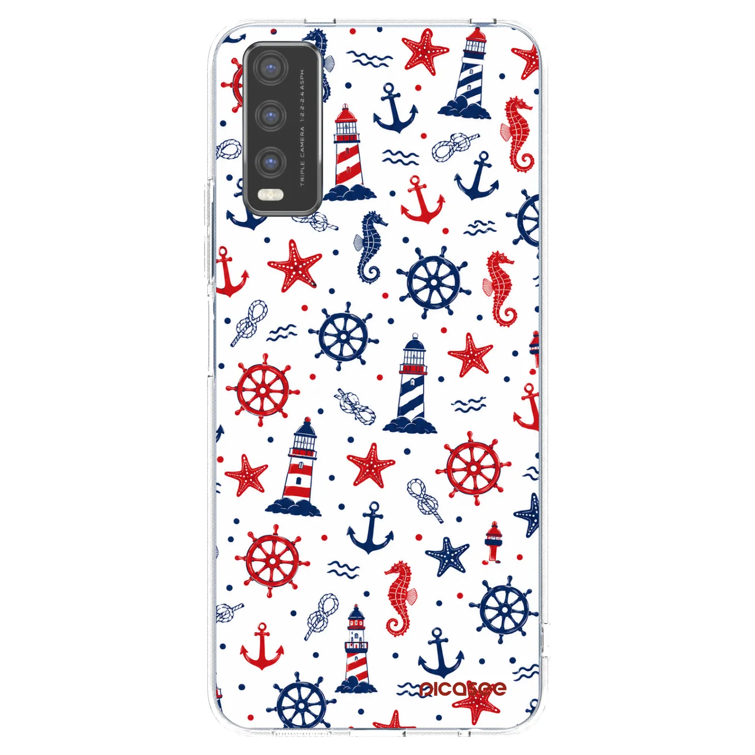 Picasee átlátszó szilikon tok az alábbi mobiltelefonokra Vivo Y20s - Sailor Vibes