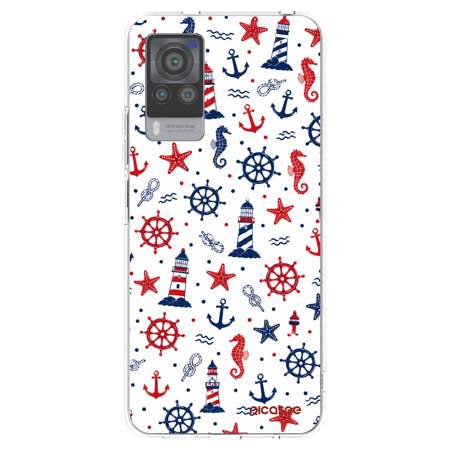 Picasee átlátszó szilikon tok az alábbi mobiltelefonokra Vivo X60 Pro 5G - Sailor Vibes